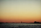 Sunset on Liberty Island